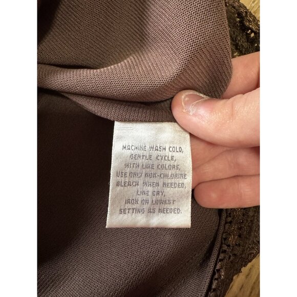 Worthington Stretch Women Size Medium Embroidered Short Sleeve Office Career - Picture 8 of 10